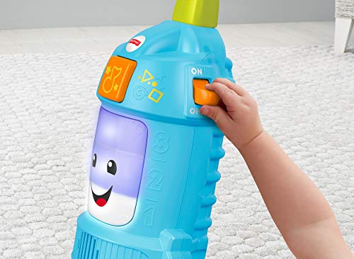 Fisher-Price FNR97 Laugh Light-up Learning Vacuum, giocattolo a spinta per bambini e ragazzi 5