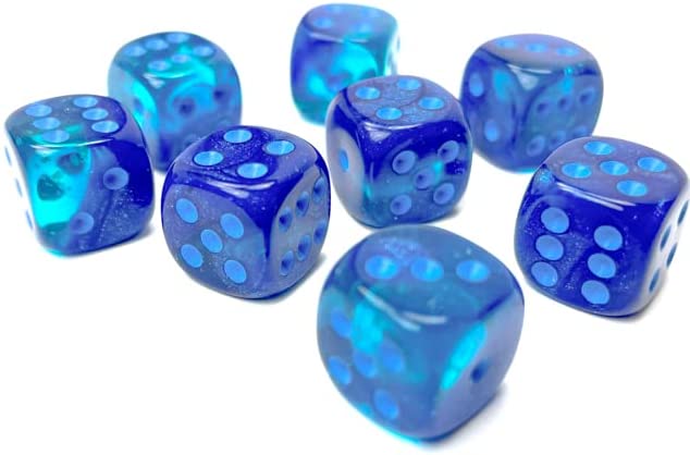 Chessex Luminary Dice Set 36 12mm Dice Blue-Blue/Light Blue