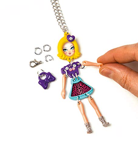 Clementoni 18587, Crazy Chic My charm dolls Jewellery Kit for Children Ages 7 ye