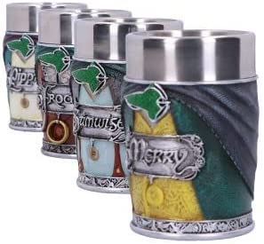 Nemesis Now Officially Licensed Lord of The Rings Hobbit Shot Glass Set, Multi C