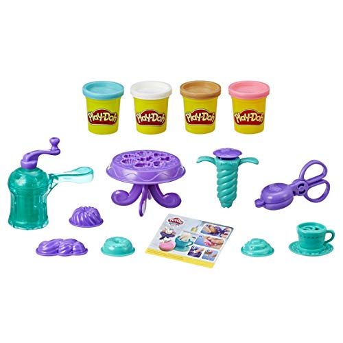 Play-Doh Kitchen Creations Delightful Donuts Set with 4 Colours & Wheels Excavat