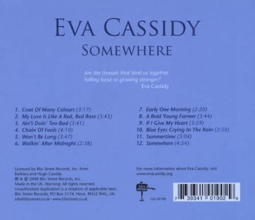 Eva Cassidy - Somewhere [Audio CD]