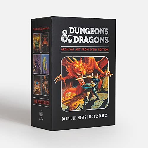 Dungeons & Dragons 100 Postcards: Archival Art from Every Edition: 100 Postcards