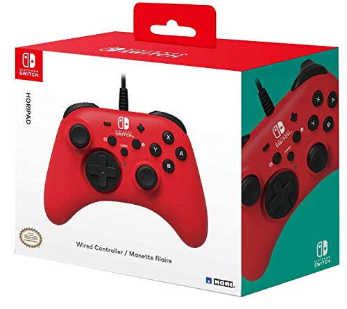 Controlador con cable HORI HORIPAD - Rojo para Nintendo Switch