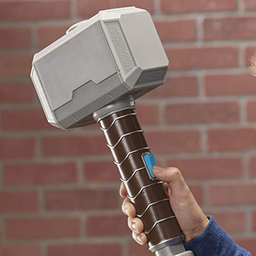 NERF Power Moves Marvel Avengers Thor Hammer Strike Hammer NERF Juguete para lanzar dardos