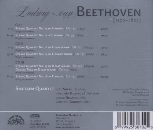 Beethoven - Late String Quartets