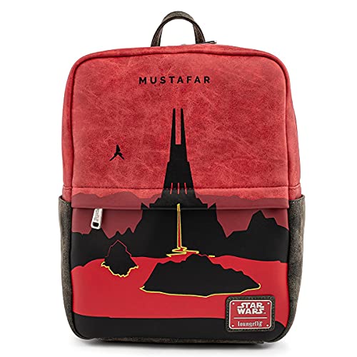 Loungefly Star Wars Lands Mustafar Square Womens Double Strap Shoulder Bag Purse