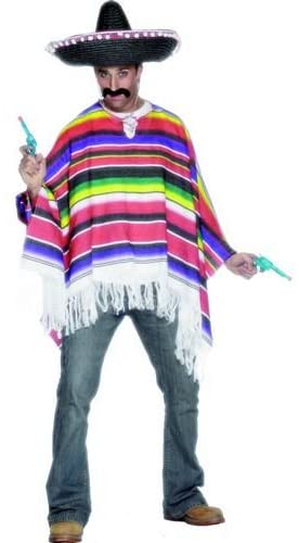 Smiffys Poncho Multicolor