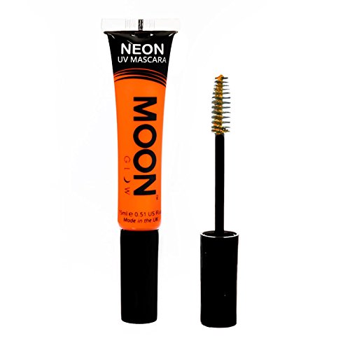 Smiffys Moon Glow Intense Neon UV Mascara - Intens Oranje - 15ml