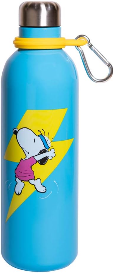 Grupo Erik Official Snoopy Water Bottle-Sports Bottle-500ml / 17OZ, Stainless Steel