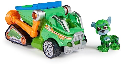 Paw Patrol: The Mighty Movie Toy Recycling Lorry with Rocky Mighty Pups Action Figure - Lights, Sounds & Interactive Play (6067508)