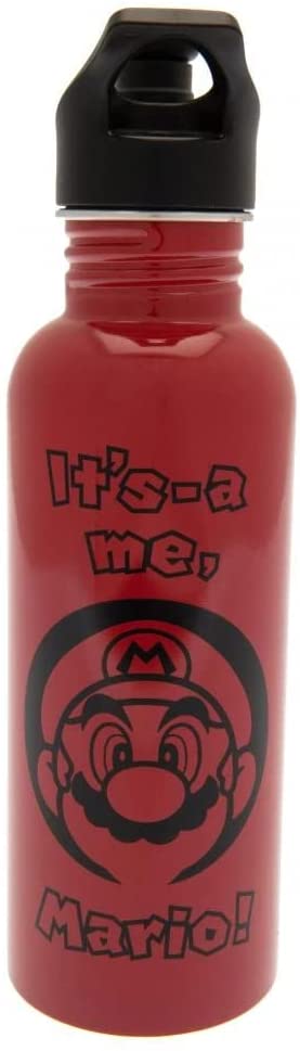 Nintendo 24241004 Water Bottle, Red/Black, Standard