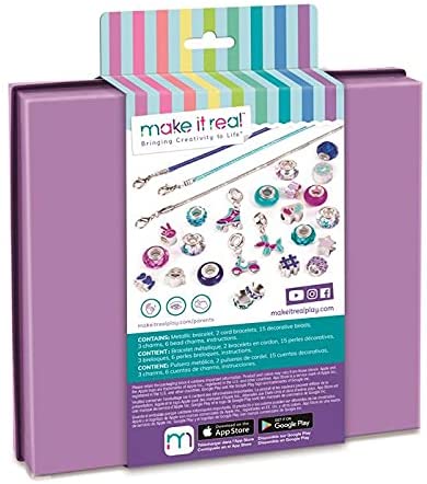 Make It Real 1721 Juegos de fabricación de joyas para niños, multicolor