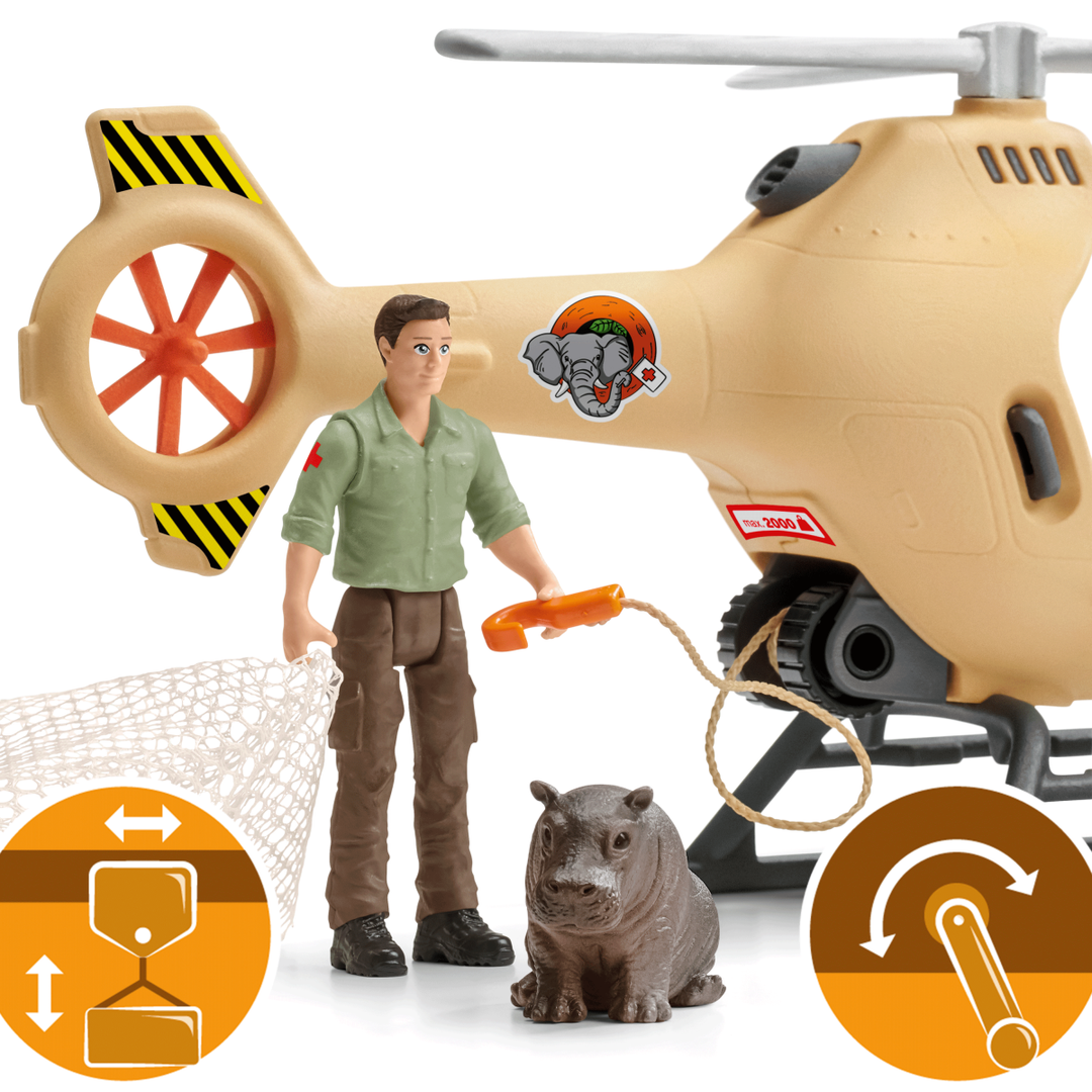 Schleich 42476 Dierenreddingshelikopter Wild Life