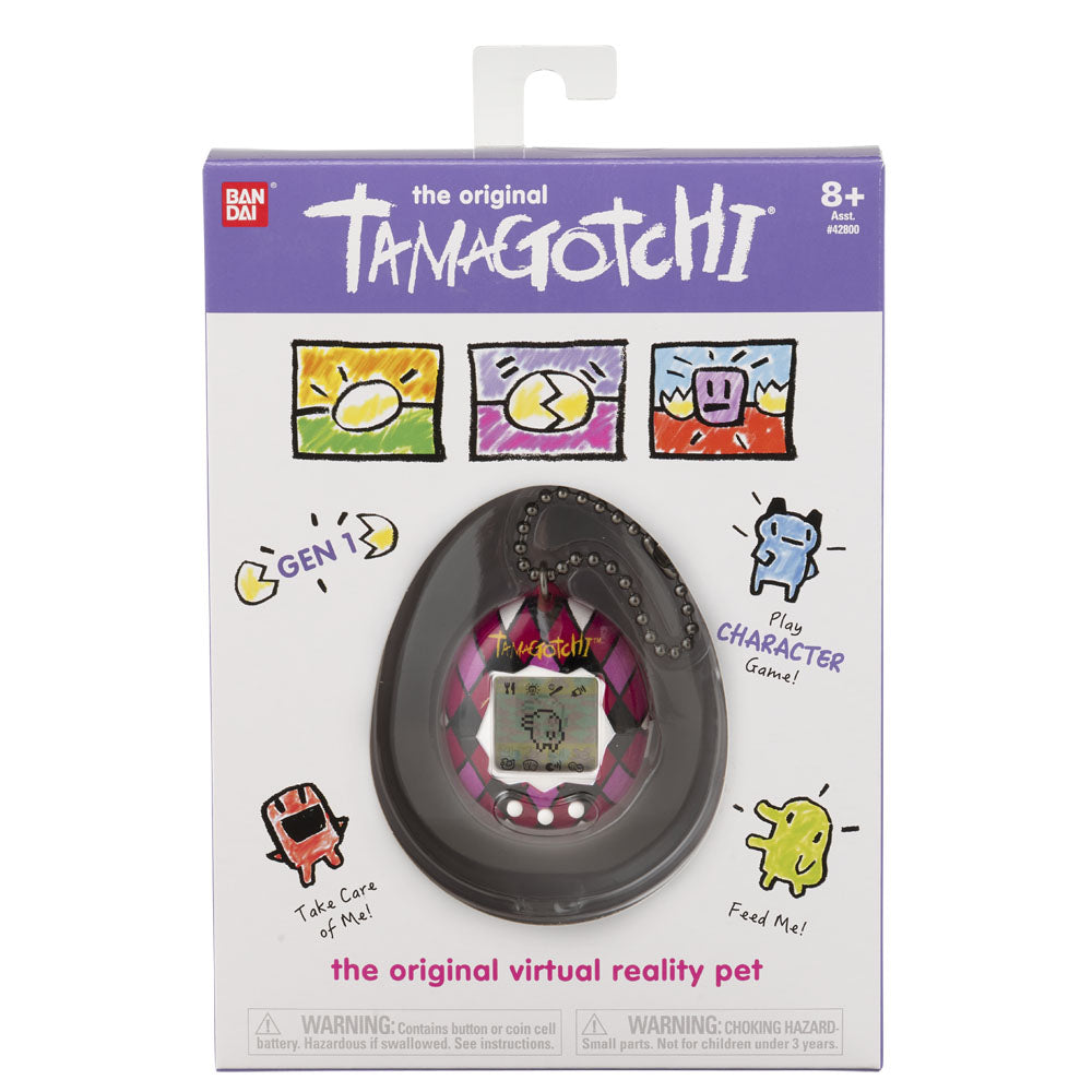 Tamagotchi 42935NBNP Original Majestic - Feed, Care, Nurture-Virtual Pet with Chain