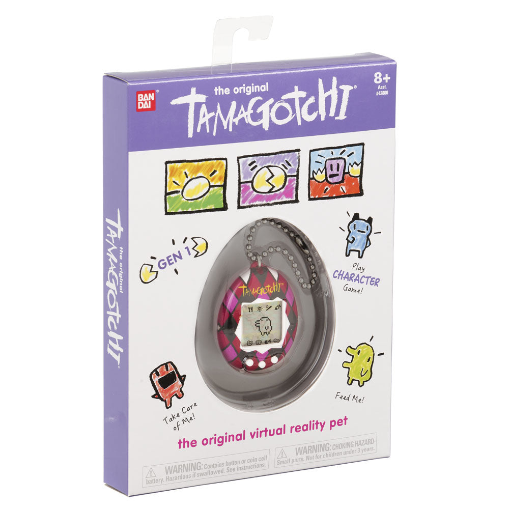 Tamagotchi 42935NBNP Original Majestic - Feed, Care, Nurture-Virtual Pet with Chain