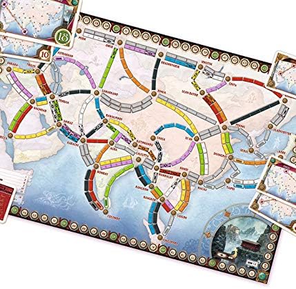 Days of Wonder | Ticket to Ride Asia Board Game EXPANSION | Ages 8+ | For 2 to 6 players | Average Playtime 30-60 Minutes