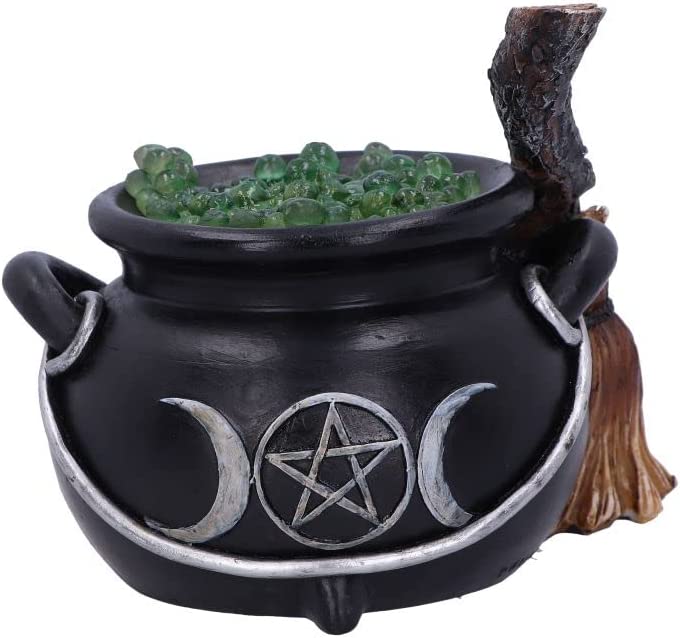 Nemesis Now Bubbling Cauldron 14.5cm, Black