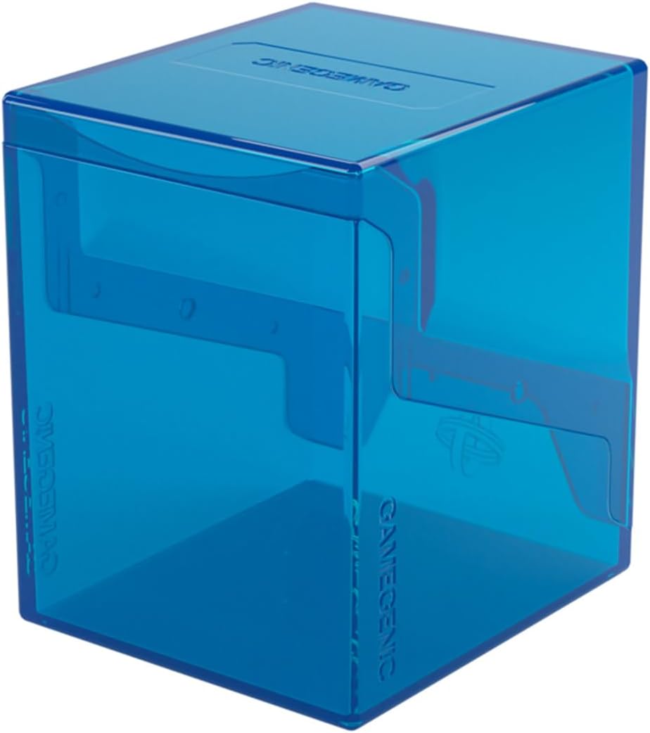 Bastion 100+ XL Deck Box - Compact, Secure, and Perfectly Organized for Your Trading Cards! Safely Protects 100+ Double-Sleeved Cards, Blue Color