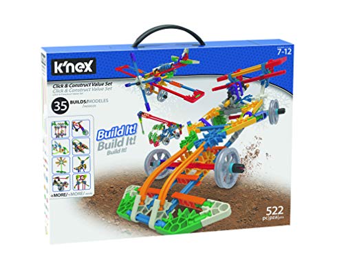 K'Nex 18026 Click and Construct Value Building Set, Educational Toys for Kids, 5