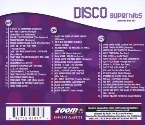 Zoom Disco Superhits 50 Songs - Triple G Set [Audio CD]