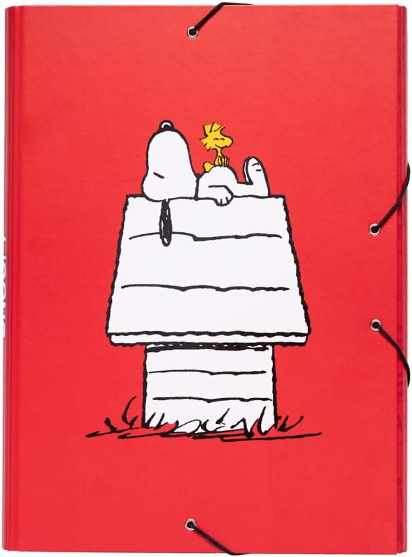 Grupo Erik Snoopy Premium A4 File Folder - 3 Flap Folder - Document Organizer