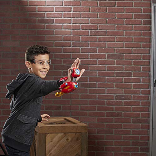 NERF Power Moves Marvel Avengers Iron Man Repulsor Blast Gauntlet NERF Juguete de lanzamiento de dardos