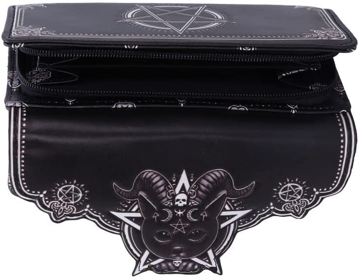 Nemesis Now Pawzuph Embossed Purse 18.5cm, Black