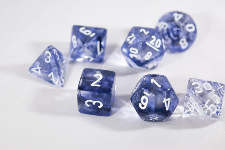 Chessex Nebula Black 7 piece dice set