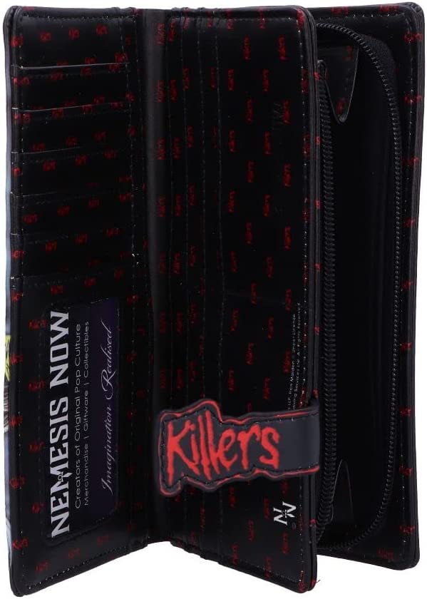 Nemesis Now Officially Licensed Iron Maiden Killers Embossed Purse, Black, 18.5c