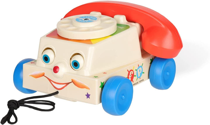 Fisher-Price Classics 1694 Chatter Telephone, Retro Baby Push Along Toy, Role Play for Kids, Toddler Phone, Classic Toy with Retro Style Packaging, Pretend Play Toys for Boys and Girls Aged 12 Months