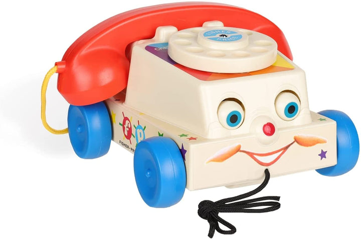 Fisher-Price Classics 1694 Chatter Telephone, Retro Baby Push Along Toy, Role Play for Kids, Toddler Phone, Classic Toy with Retro Style Packaging, Pretend Play Toys for Boys and Girls Aged 12 Months