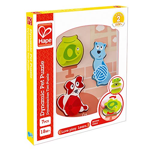 Hape HAP-E1610 Dynamic Pet Puzzle, Multi-Colour