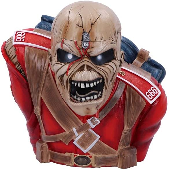 Nemesis Now Iron Maiden The Trooper Bust Box 26.5cm, Red