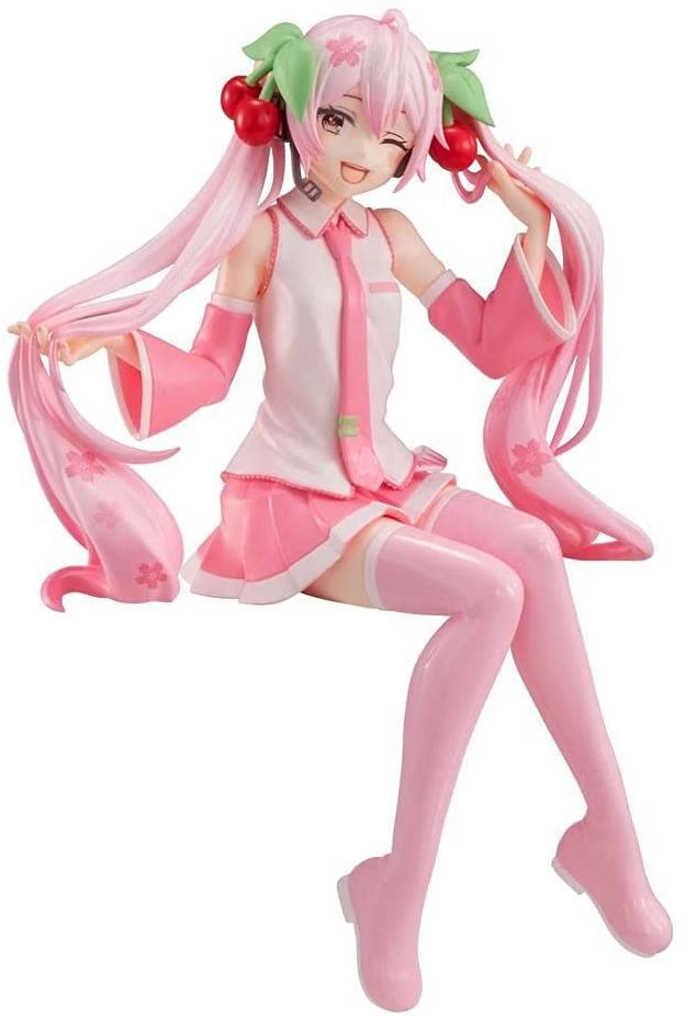 VOCALOID - Sakura Miku Wink Ver. - Noodle Stopper 16cm