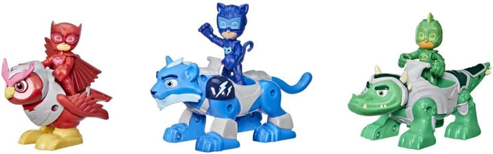 PJ MASKS Animal Power Hero Animal Trio Preschool Toy, Action Figure and Vehicle