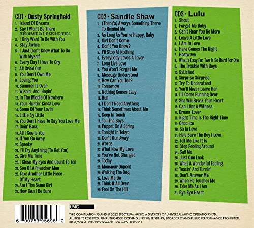 Dreamboats & Petticoats presents... Dusty Springfield, Sandie Shaw & Lulu [Audio CD]