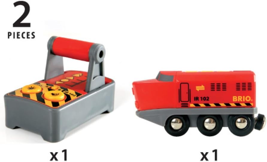 BRIO RC Train Engine - Remote Control with Lights & Sounds for Wooden Railway Sets 5