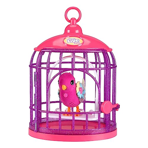 Little Live Pets 26457 Lil' Bird & Bird Cage: Tiara Twinkles, Multicolor