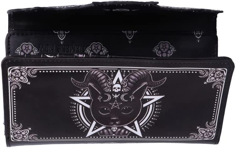 Nemesis Now Pawzuph Embossed Purse 18.5cm, Black