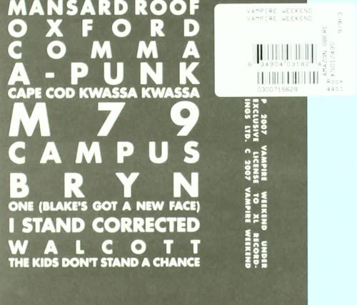 Vampire Weekend - Vampire Weekend [Audio CD] 2