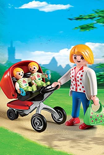 Playmobil 5573 City Life Madre con cochecito doble