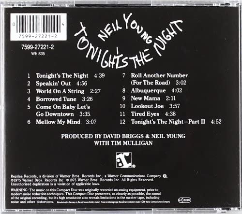 Neil Young - Tonight's the Night [Audio CD]