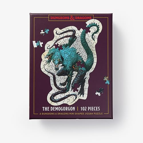 Dungeons & Dragons Mini Shaped Jigsaw Puzzle: The Demogorgon Edition: 102-Piece