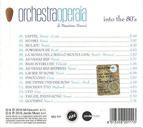 Massimo Nunzi - Orchestra Operaia - Into the 80's [Audio CD]