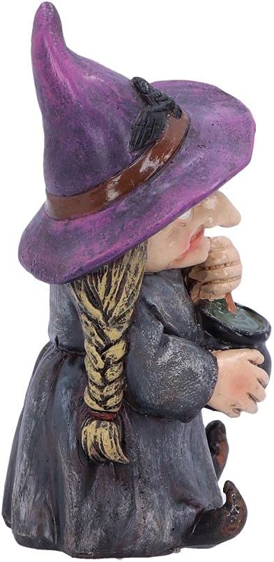 Nemesis Now D5049R0 Double Small Witch and Cauldron Figurine, Polyresin, Black,