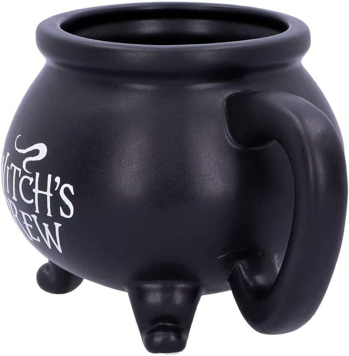 Nemesis Now Black U4791P9 Smooth Witch's Brew Cauldron Mug 13.5cm, Resin w. Stai