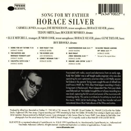 Song For My Father - Horace Silver [Audio CD]