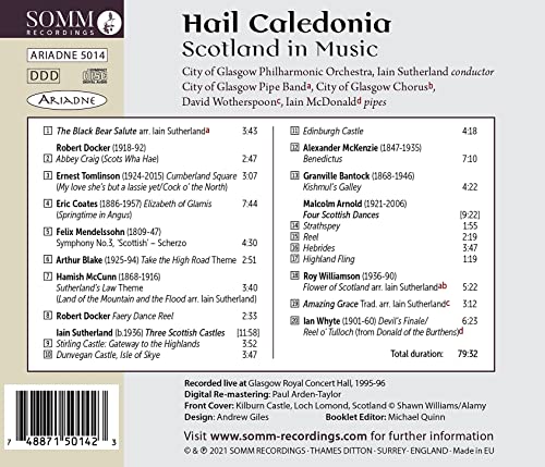 Hail Caledonia: Scotland in Music [City of Glasgow Philharmonic Orchestra; Iain [Audio CD]