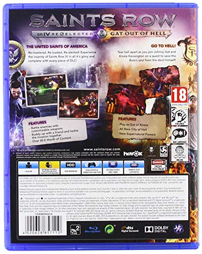 Saints Row 4: Re-Elected and Gat Out Of Hell First Edition (PS4)